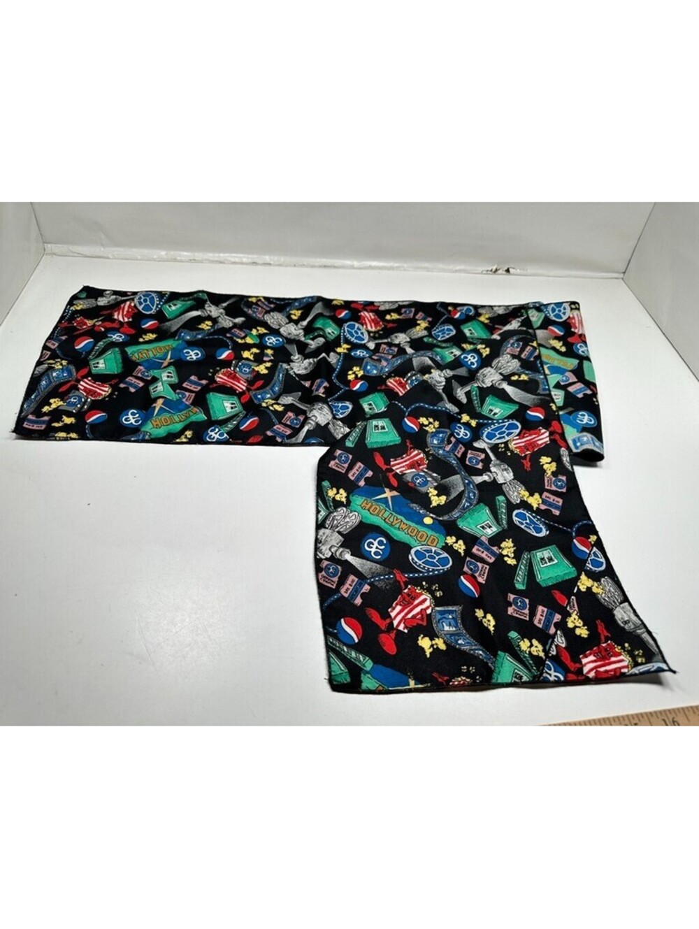 Vintage Pepsi Hollywood Movie Scarf Handkerchief Approximately 8.5" x 40.25"